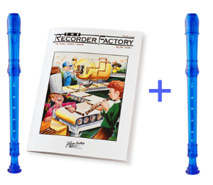 Book & Neon-Colored Recorder Combo with Free Recorder